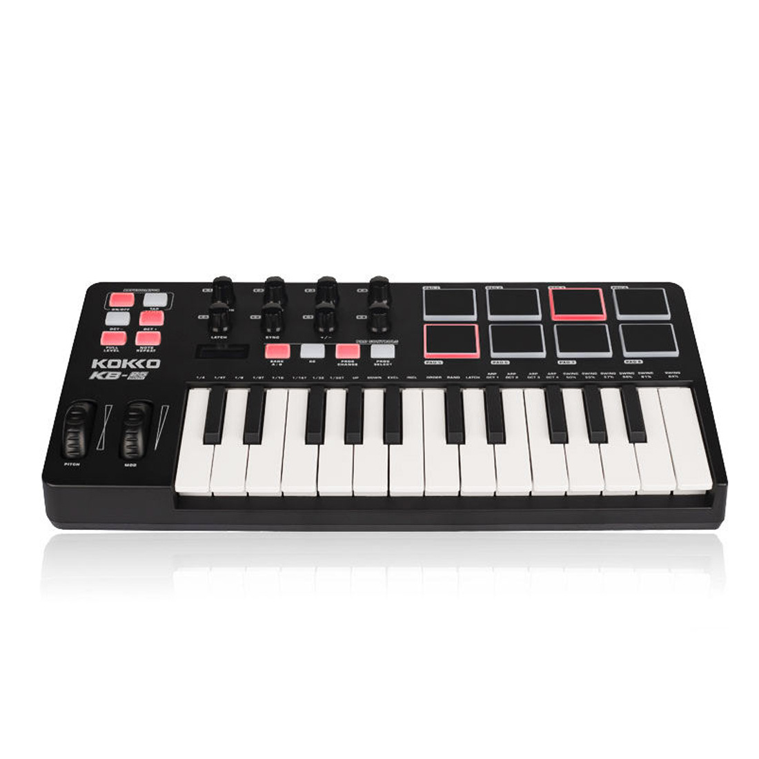Midi Controller Pad - 25키 MIDI 컨트롤러 키보드, 휴대용 음악